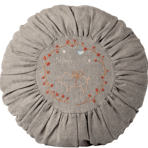 Maileg Large Round Pig Cushion - Knot and Spool